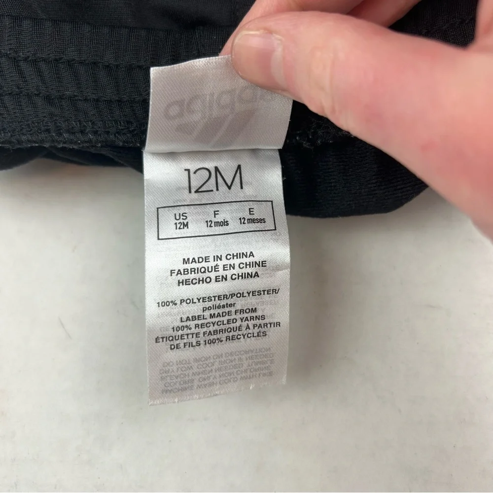Adidas Black & White Striped Track Suit 12M